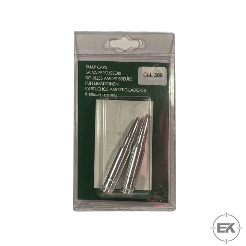Stil Crin .308 / 7.62mm Tetik Düşürme Aparatı - 2'li Paket Yivli Tüfek İğne Koruyucu Snap Cap -