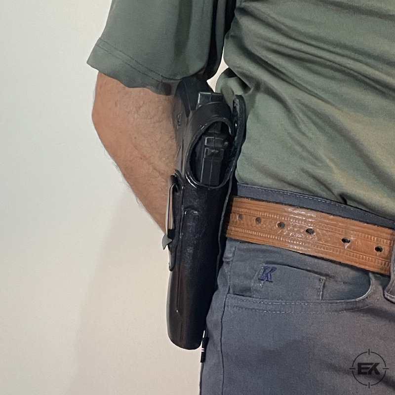 Beretta F92 ve Yavuz 16 Uyumlu İç-Dış Taşıma Siyah Deri Silah Kılıfı