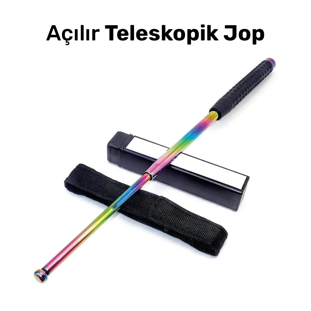 A Kalite Çelik Teleskopik Jop – Üstün Dayanıklılık ve Caydırıcılık (3 Renk Seçeneği)
