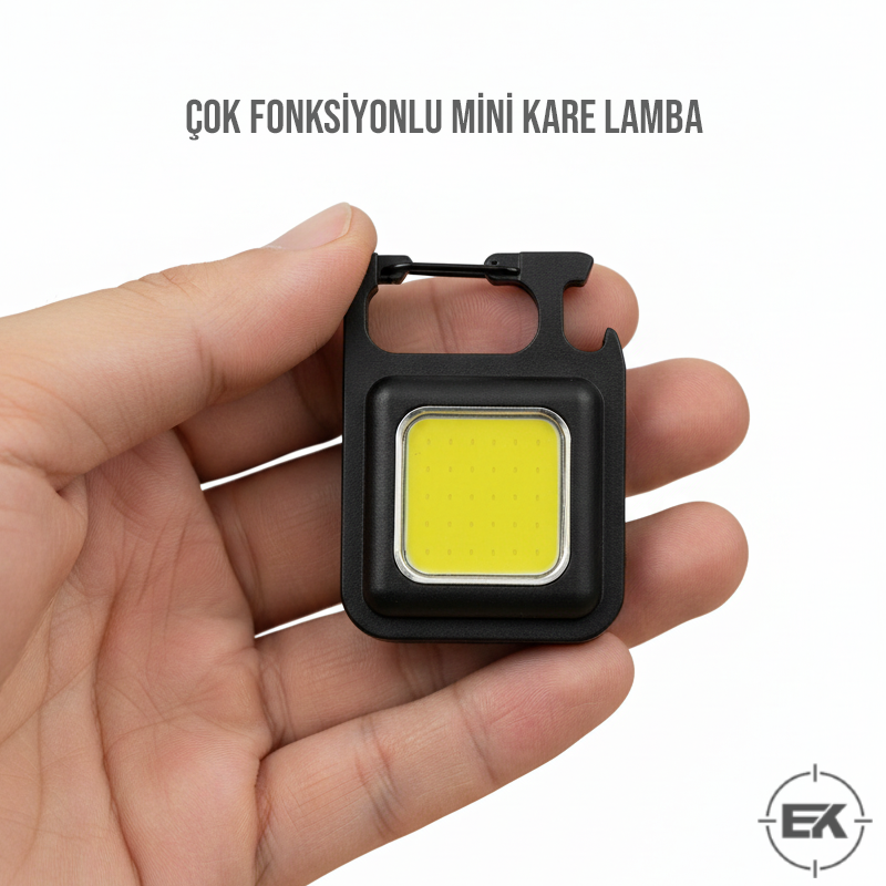 Mini 30 LEDli Kamp Lambası | Şarjlı, Mıknatıslı ve Anahtarlık Feneri