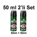 2'li Delta Biber Gazı 50ML Taşınabilir Savunma Sprey Seti