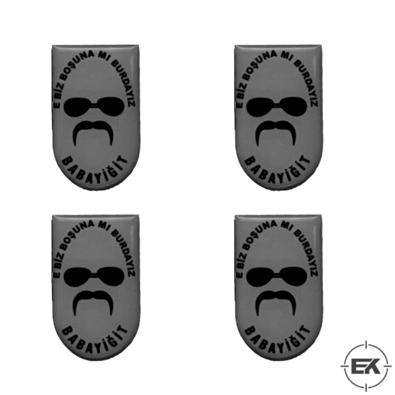 E Biz Boşuna mı Buradayız Babayiğit Pala Kurtlar Vadisi Sticker 3D Kalın Etiket