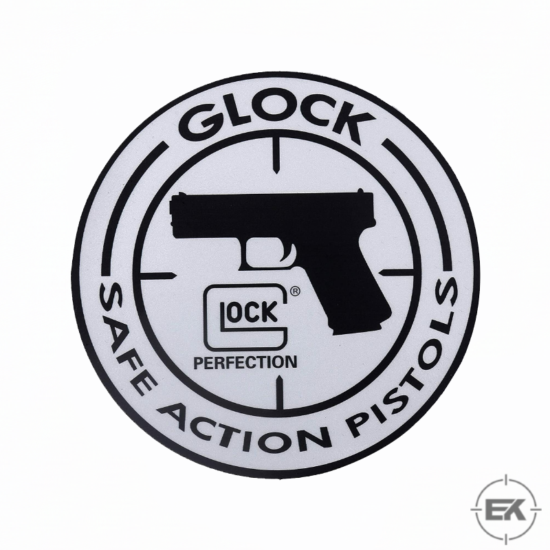 Glock ''Safe Action Perfection'' Yuvarlak Çıkartma (10x10 cm) | Taktik Sticker