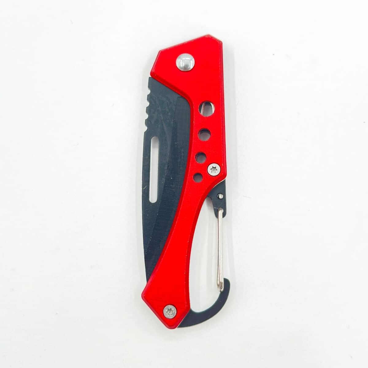 Hongjie Taktik Katlanır Çakı | Kırmızı Saplı, Karabin Klipli, Outdoor ve EDC