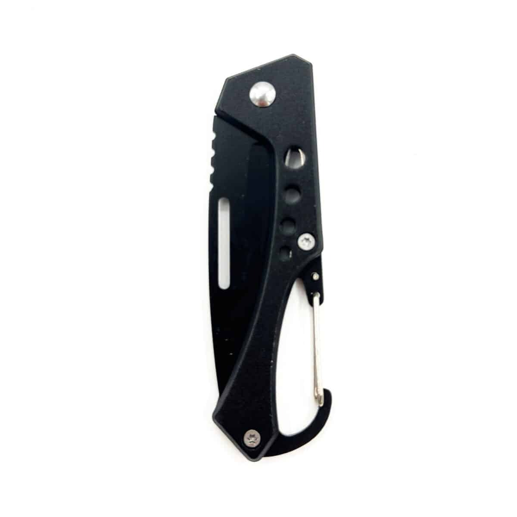 Hongjie Taktik Katlanır Çakı | Siyah Saplı, Karabin Klipli, Outdoor ve EDC