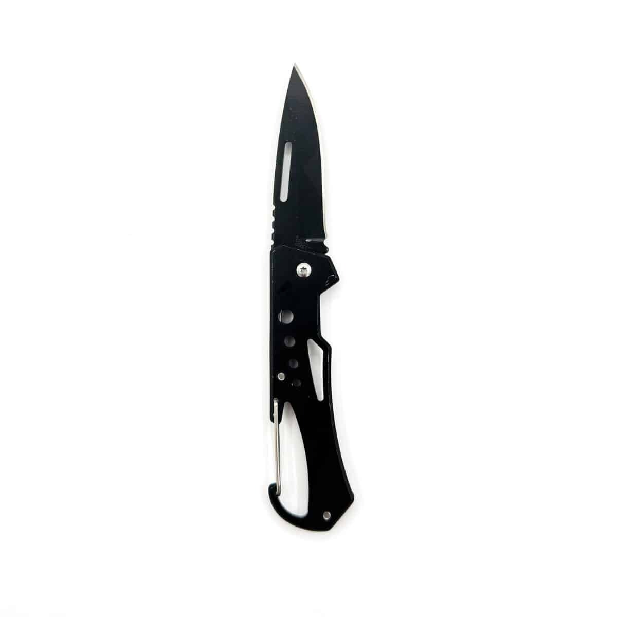 Hongjie Taktik Katlanır Çakı | Siyah Saplı, Karabin Klipli, Outdoor ve EDC