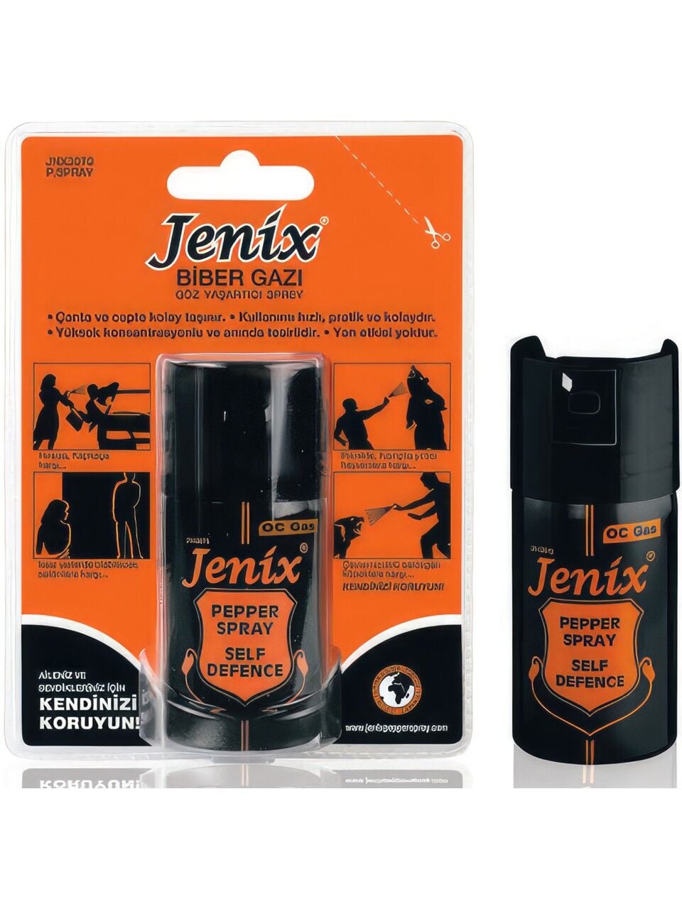 Jenix Biber Gazı 40ml | Taşınabilir Yasal Savunma Spreyi