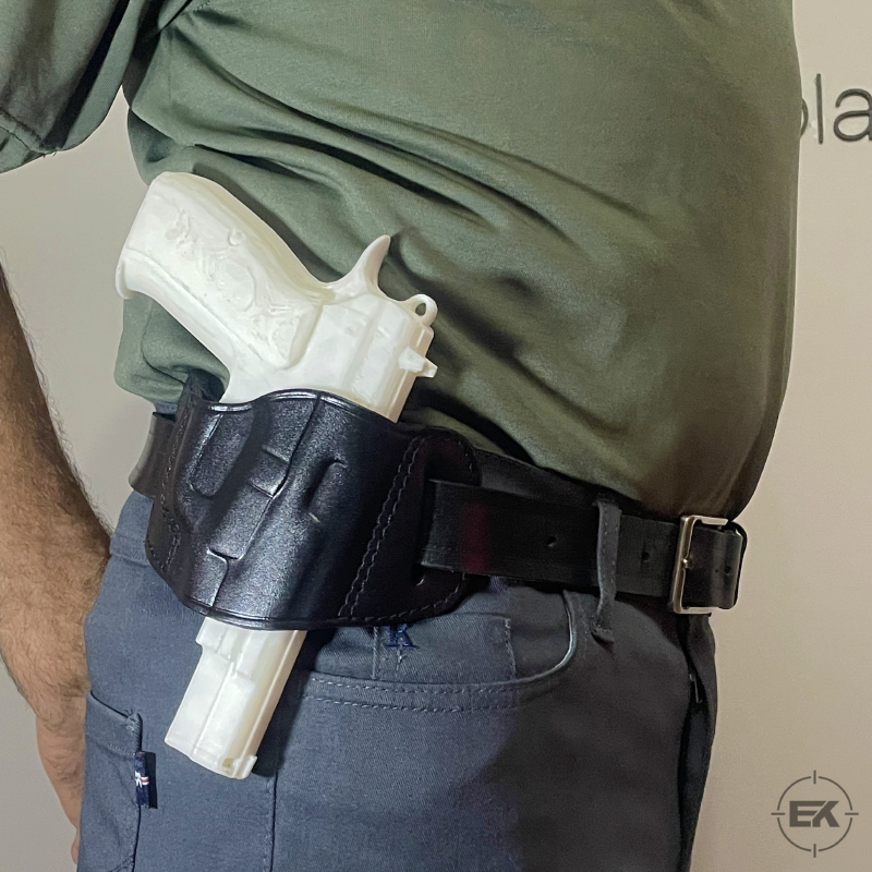 Kilitsiz Kelebek | Universal 9mm Uyumlu Dış Taşıma Deri Kılıf