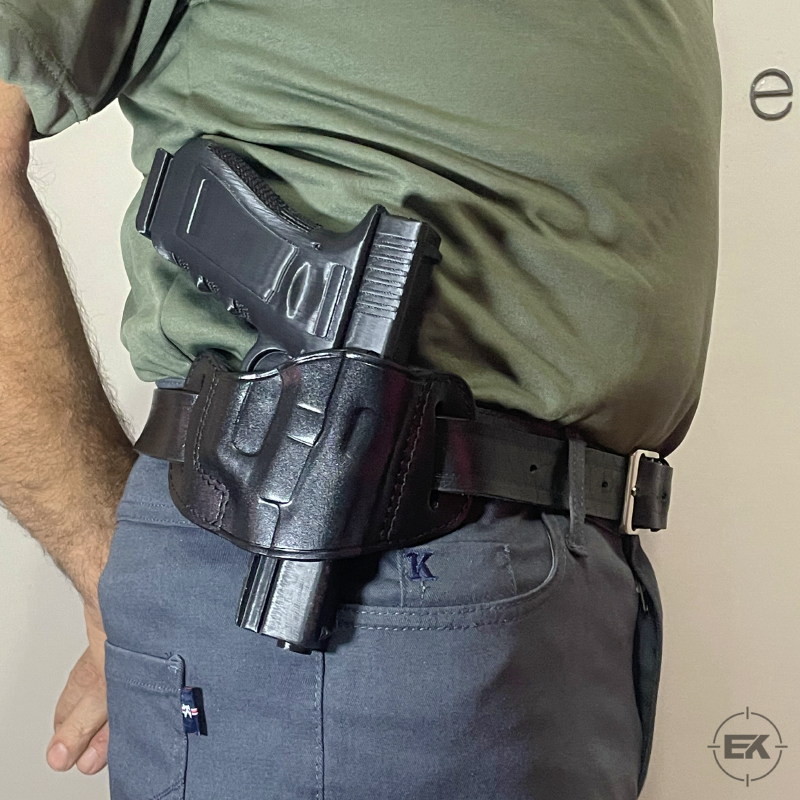 Kilitsiz Kelebek | Universal 9mm Uyumlu Dış Taşıma Deri Kılıf