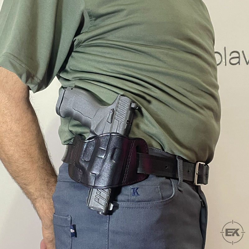 Kilitsiz Kelebek | Universal 9mm Uyumlu Dış Taşıma Deri Kılıf
