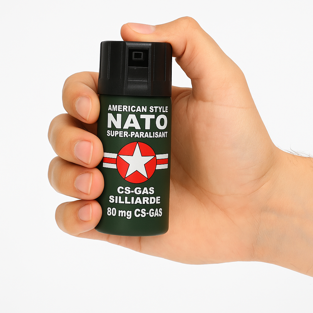 Nato Biber Gazı 40ML Kompakt Boy Taşınabilir Savunma Spreyi