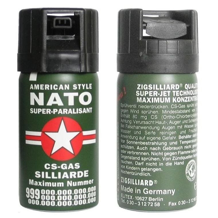 Nato Biber Gazı 40ML Kompakt Boy Taşınabilir Savunma Spreyi